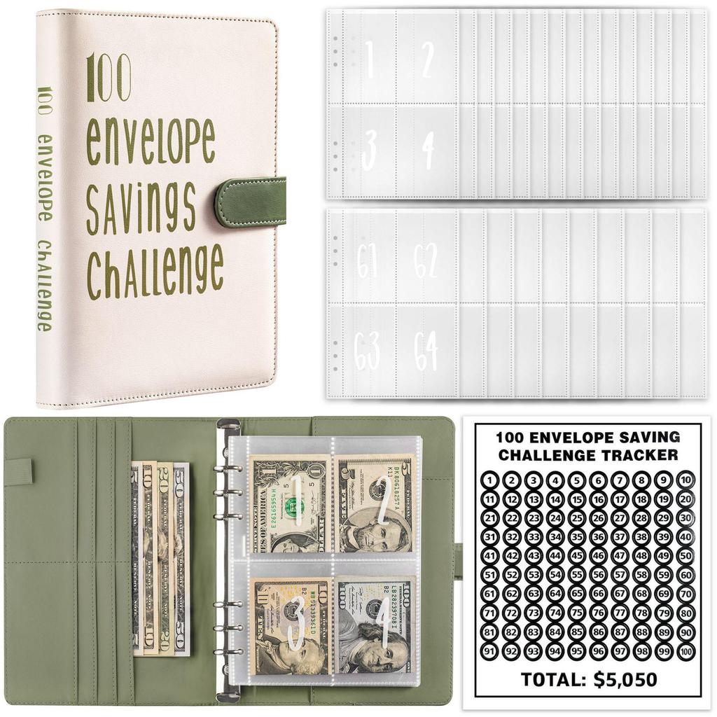 100-Day Challenge Savings Planner: A5 Loose-Leaf Budgeting Notebook for Couples