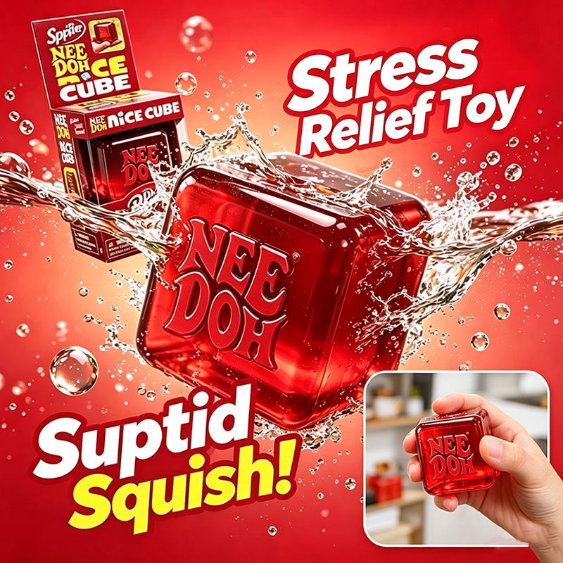 Schylling Nice Cube Squishy Stress Relief Toy,Nee-Doh Soft Squeeze Toys Plasticity Squeeze Toys To For Friends