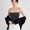 Strap Top with Chest Cushion Vest for Summer Wear, Beautiful Back Yoga Top, One Neck Underwear, Anti Glare Flat Bottom Shirt