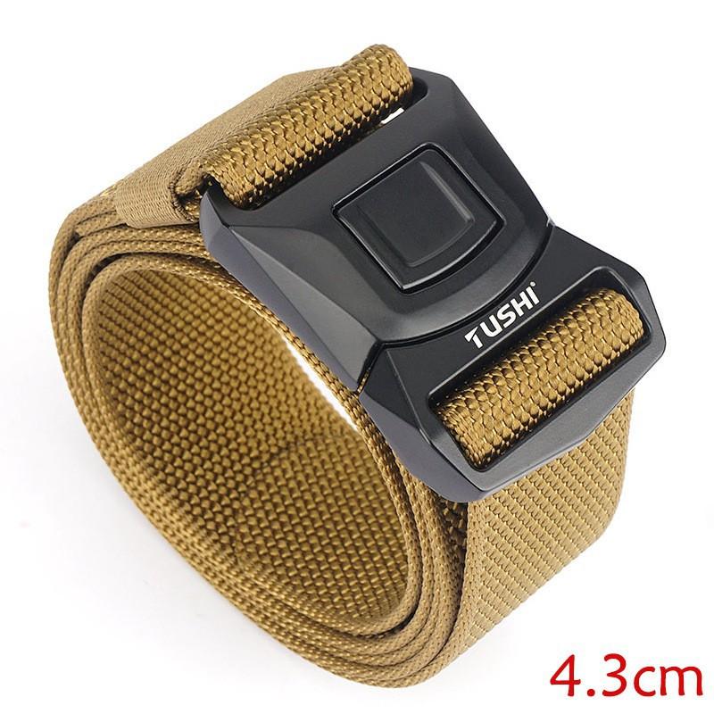 

4.3MM Belt Sports Men s Quick Nylon Buckle Release Tool Outdoor Fashion Trouser 125cm