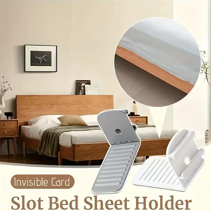 4pcs Non-Slip Bed Sheet Clips Multi-Functional Bed Sheet Holder Adjustable Plastic Bed Cover Fixing Clip No Drill Bed Sheet Grip