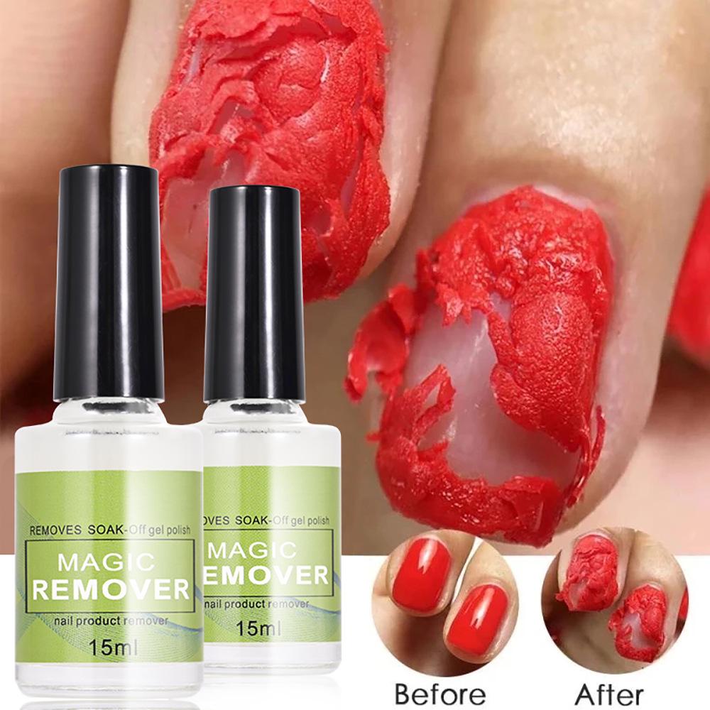 15ml Magic Gel Soak-Off Nail Polish Remover - Gentle & Non-Damaging to Nails