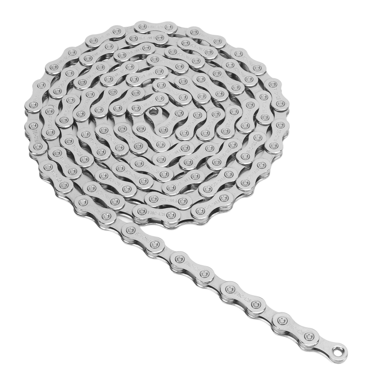 

12 Speed Bike Chain Lightweight Hollow 126 Link Chain for Road Mountain Bike