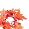 Artificial Maple Leaf Candle Garland Autumn Rings Fall Ring for Pillar Thanksgiving