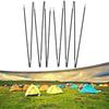 2Pcs Black Camping Repair Accessories Fiberglass Fiber Glass Pole Camping Tent Poles  Tent Repair