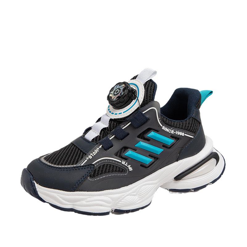 2025 Spring Children's Shoes Boys and Girls Sports Shoes Mesh Breathable Casual Shoes Medium and Large Children and Teenagers Tide Shoes