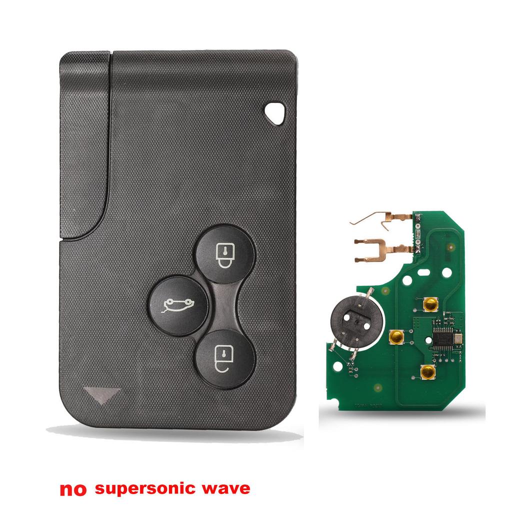 Jingyuqin 3 Tasten 433Mhz ID46 PCF7947 Chip & Einsatz Kleiner Schlüsselbart Fernbedienung Smart Key Karte Für Renault Megane Scenic Grand