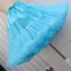 Pannier Tutu Skirt Volume Fluffy Petticoat Cosplay Adult Lolita Gothic Lolita Halloween Costume [kuroobaa] (Sky Blue)