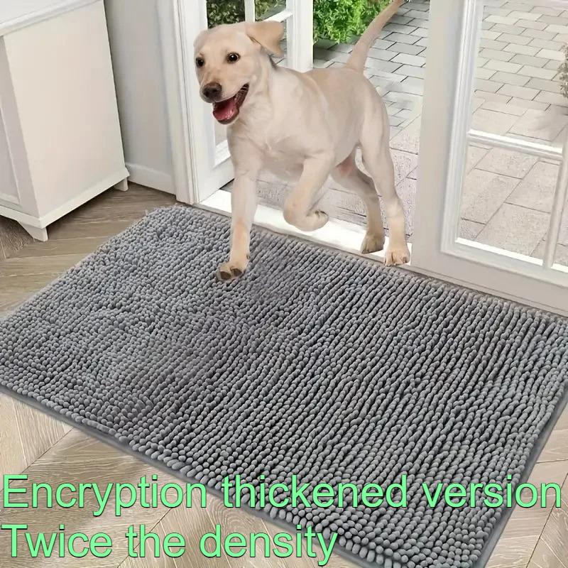 Chenille Doormats Absorbent Non-slip Washable Mat Anti-slip Quick-drying Microfiber Mud Mat Accessories