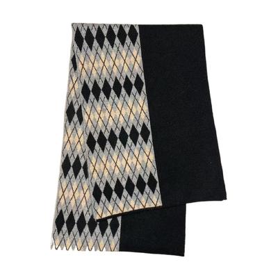 Men's Windproof Cashmere Scarf - Warm, Knitted, and Versatile for Autumn/Winter