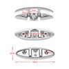 6 Inch Folding Boat Cleat 316 Stainless Steel Flip Up Flush Dock Mount Cleats for Boat Kayak