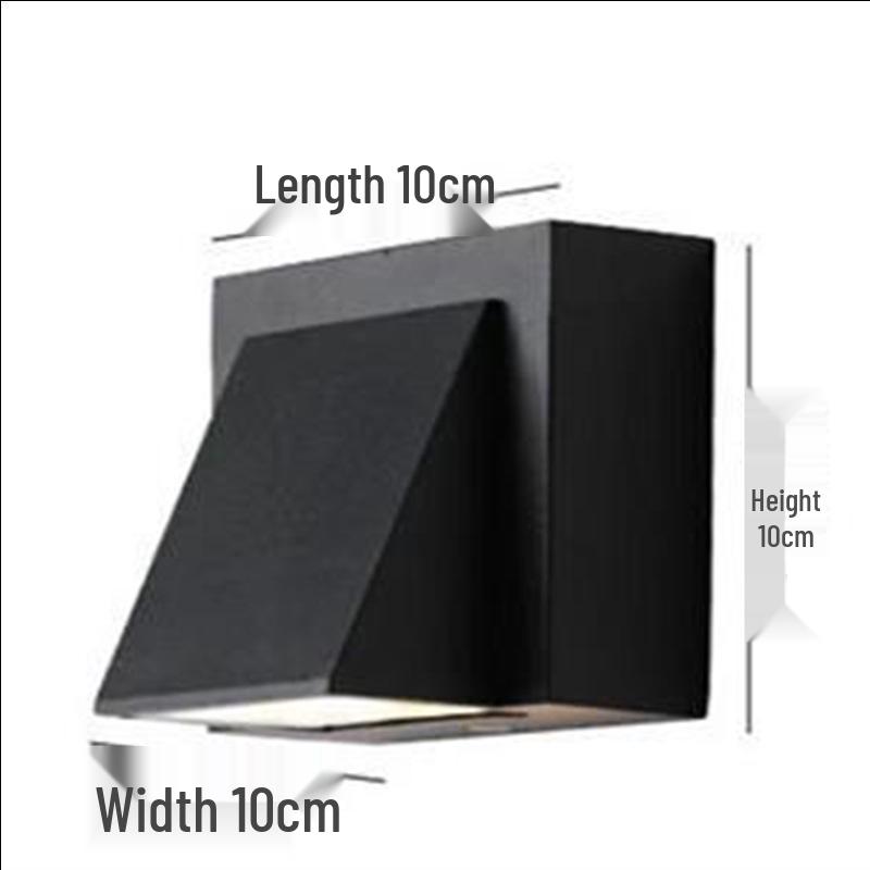 Waterproof Double Head Outdoor Wall Light for Balcony, Terrace, Garden, Doorway, and Aisle - Modern Minimalist Design