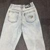 RogueWave Casual Jeans Høykvalitets Streetwear Trendy Menn Kvinner Bukser med vide ben Denim Bukser