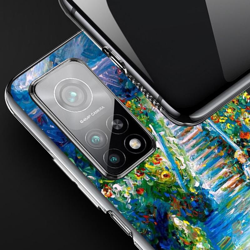 Claude Monet Garden Lotus Bridge Phnoe Case for Phnoe Case for Xiaomi Redmi Note 15 14 14S 13 Pro Plus 12 12S 11S 11E 10S 10 11T