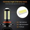 2pcs 12-24V H7 H4 H11 5730 Chips 33smd 9005 HB3 HB4 9006 LED Bulbs Fog Lamp Headlight Bulb Running Light Car Driving Light 6000K