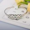 Hawaiian-Style Opal Inlaid Bangle Bracelet Jewelry