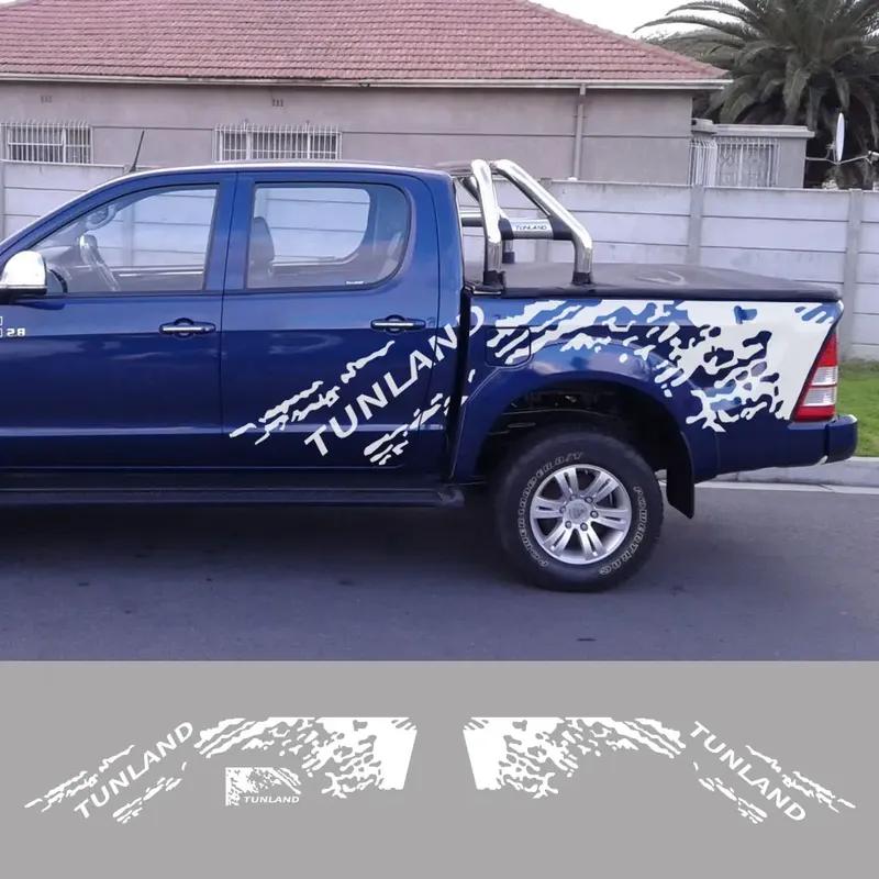 Pickup Body Side Stickers For Foton Tunland TK 2012- Truck Graphics Splash Grunge Decor Decal Trunk Cover Auto Accessories