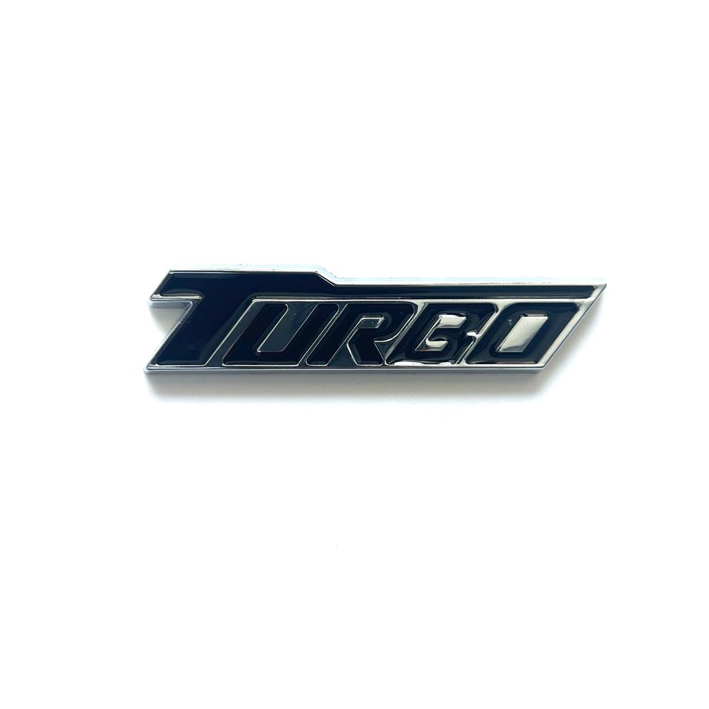 GWOXB1 Metal TURBO car logo suitable for body trunk tail side car sticker decal decorative accessories