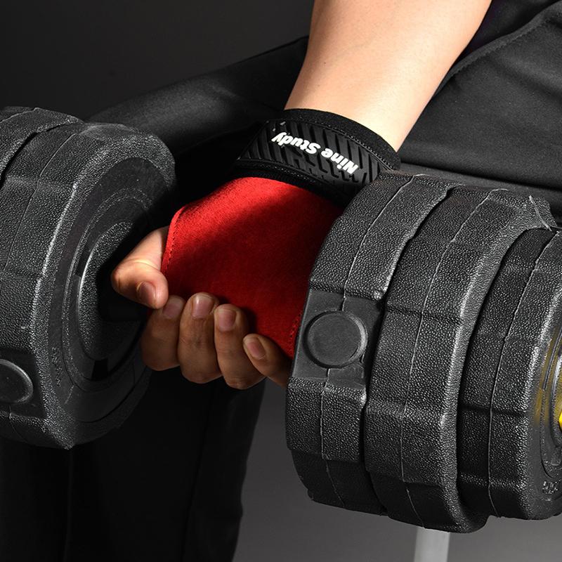 Hovězí kůže, posilovací rukavice, vzpírání, fitness, shyby, crossfit, cvičební vybavení, protiskluzové, odolné proti opotřebení, ochrana dlaní