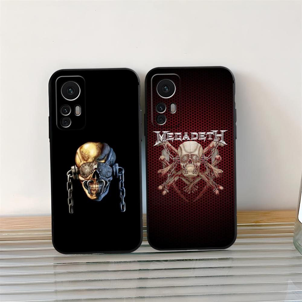 M-MegadethS Logo Skull Metal Phone Case For Xiaomi 15 13 14 10 12 11 Pro POCO F6 X6 X3 F5 X5 Pro Lite Ultra Shell Coque