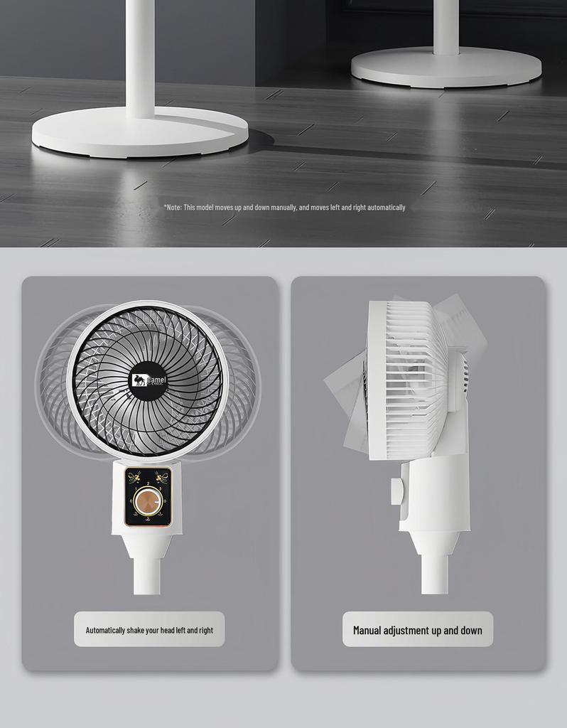 Silent Desktop Electric Fan: Compact Wind Turbine for Home & Office Air Circulation