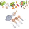 Wooden Kitchen Toy Set For Kids Pretend Play With Diy Cooking Accessories For Boys And Girls