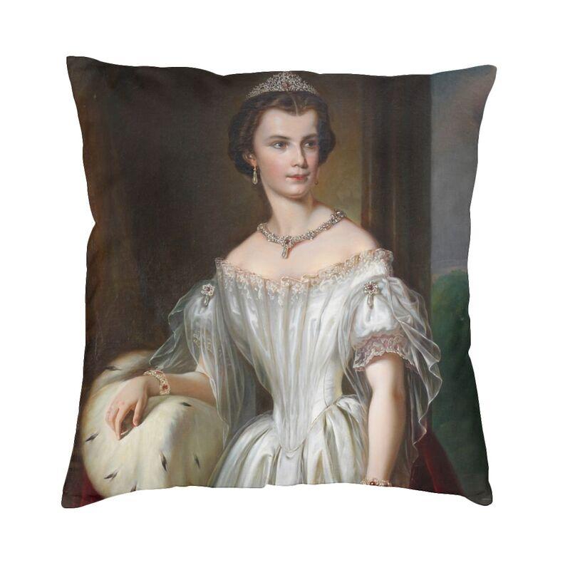 

Empress Sisi Elisabeth Of Austria Cushion Cover Sofa Home Decorative Franz Russ The Younger Square Throw Pillow Case 40x40cm 30x30cm 12x12in