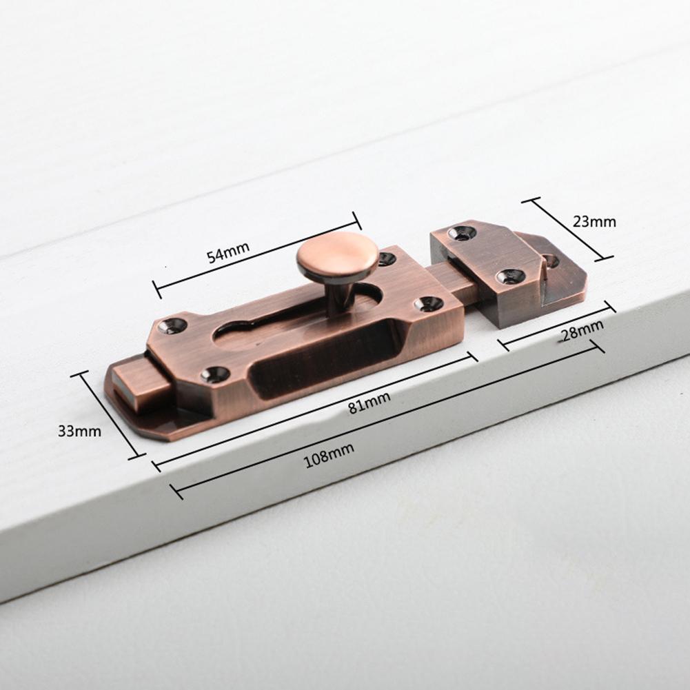Door Latch Security Lock Antique Mortise Lock Window Door Buckle Sliding Gate Bolts Latch Home Hardware Slide Bolts Lock