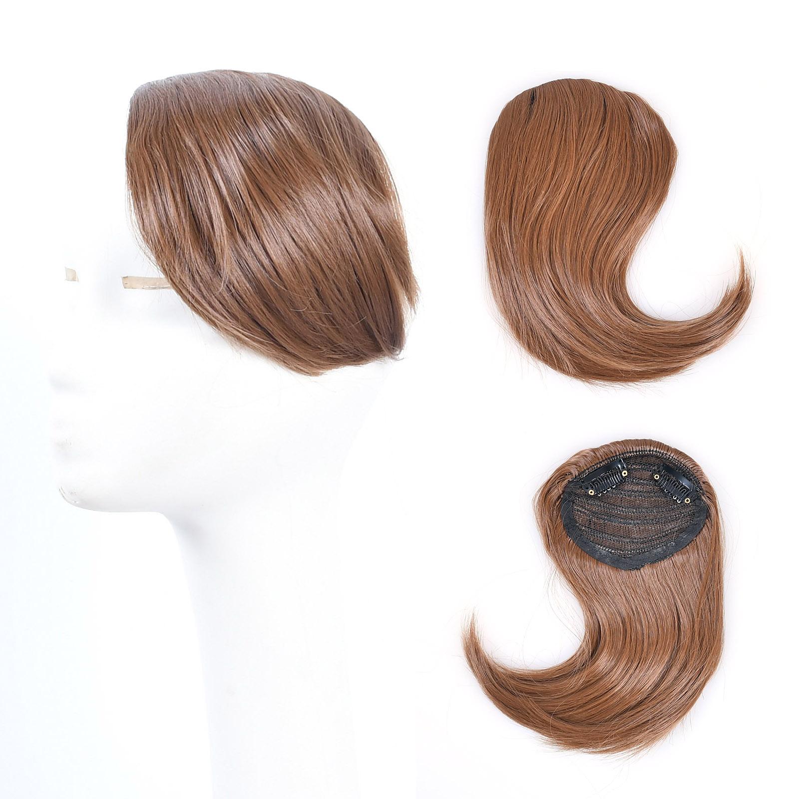 

Синтетические волосы челка наращивание 2 зажима заколка для волос асимметричная челка градиент челка коричневый блонд аксессуары для волос для женщины