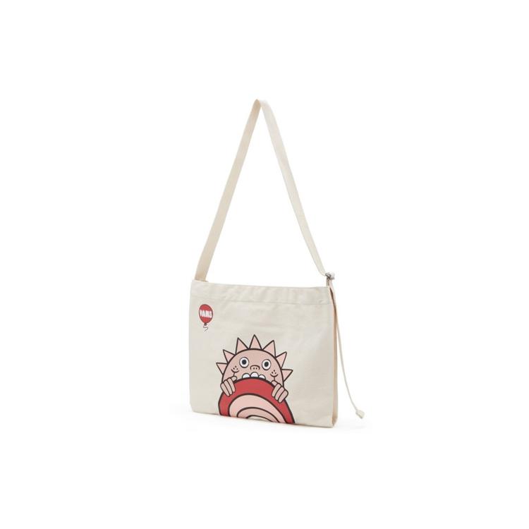 

New Vans Red Eye Collaboration Cotton Shoulder Bag, Crossbody Bag Regular Unisex White VN0A5H4WFS81 27.9*5.1*18.0CM