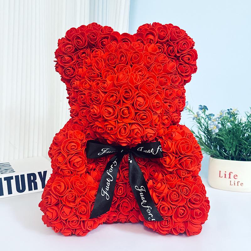 Rose Bear: Preserved Flower Gift for Girlfriend - Perfect for Birthdays, Valentine's, and Proposals