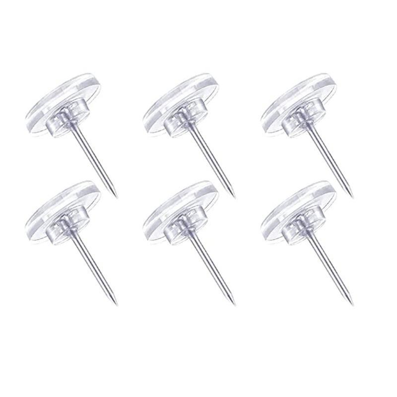 50/100Pcs Big Head Push Pin Map Tacks Thumb Nails Flat Push Pin Thumb Pin for Cork Board Picture Map Posters Note