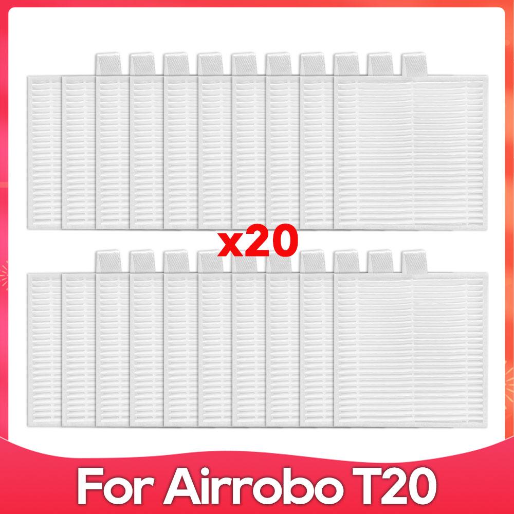 Compatible For ( AIRROBO T20+ ) Robot Vacuum Cleaner Roller Side Brush Filter Mop Cloth Dust Bag Part Accessory