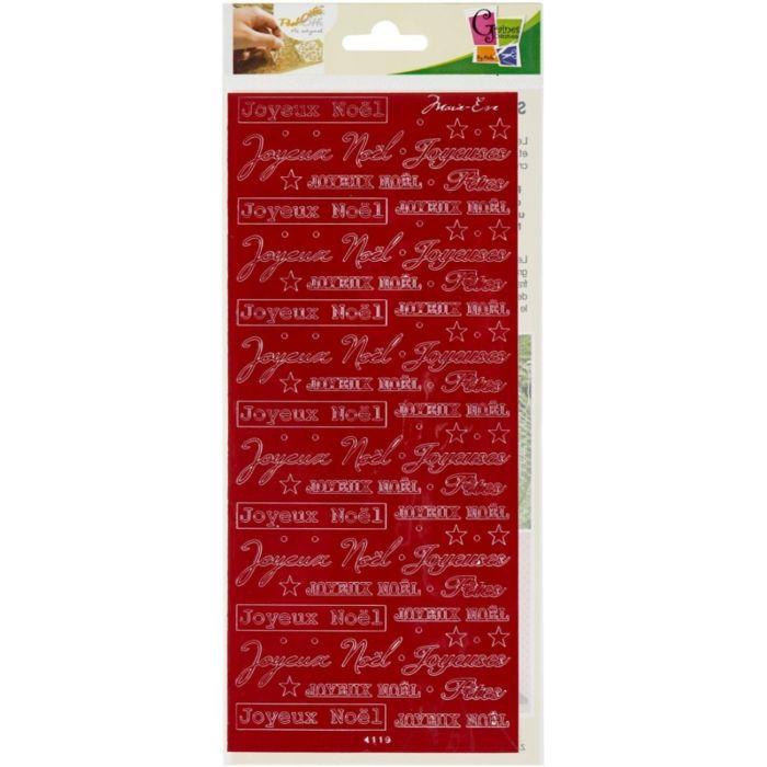 PEEL OFF'S MERRY CHRISTMAS RED 105x232