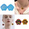 Light and Shadow Keychain Pendant Silicone Molds Cat Paw Holographic Earrings Mold DIY Ornaments Mould for Birthday Gift