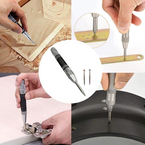 Impact Drill Bit with Non-Slip Grip Automatic Rebound Design Easy Operation Punch Tool Professional Drilling Tool