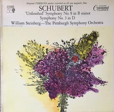 LP Record SCHUBERT  WILLIAM STEINBERG THE   Unfinished Symphony No. 8 In B Mi CC11017SD ABC COMMAND US Classical Used