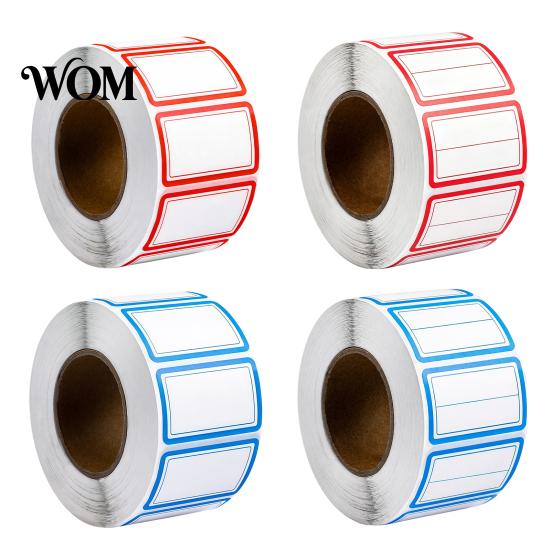 No Residue Labels 500 Pcs Label Stickers, Color Coding Self-Adhesive Name Tags, Waterproof Tags Removable for Handwriting File Folders, Price Shelves