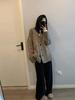Korean Retro V-Neck Cashmere Cardigan: Women's Thick Wool Knit Outerwear, Loose Fit.