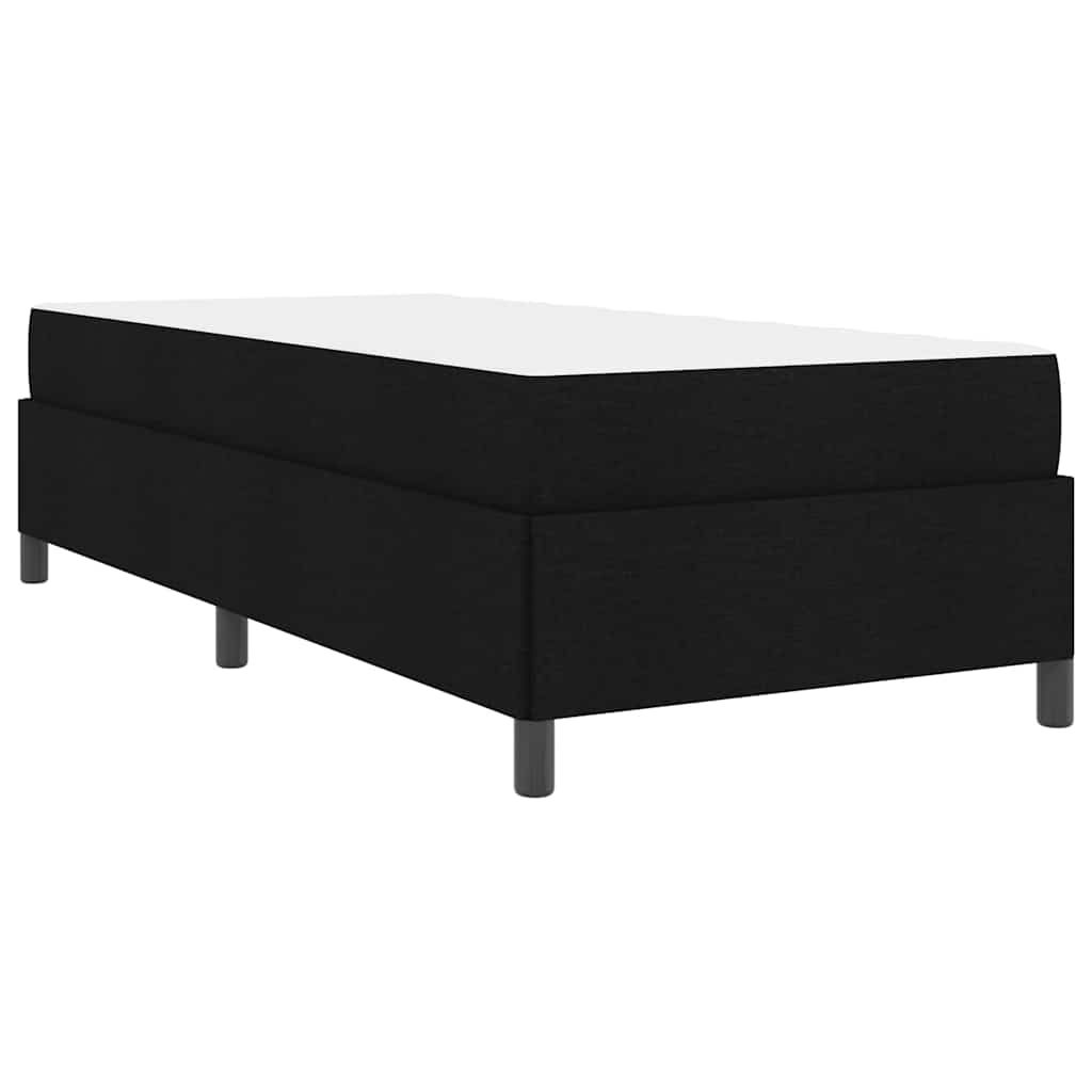 Box Spring Bed Black 90 x 200 cm Fabric