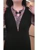 Spring French Light Luxury Slimming Lace Chiffon Dress Plus Size Fashion for Women