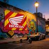 Motorcycle For HONDA Decorative Flag High Quality Polyester Fade Resistant Machine Washable Indoor Outdoor Hanging Banner