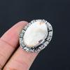 Gift For Her 925 Silver Natural Scolecite Gemstone Solitaire Ring Size 9