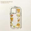 Anime Cute Rilakkumas Phone Case for IPhone 17 16 16e 15 14 13 12 11 Mini Pro Max X XR XSMax 7 8 Air Plus Transparent Back Cover