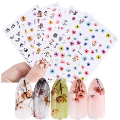 3D  Design  Foil Stickers Transfer Decal Tips Manicure DIY