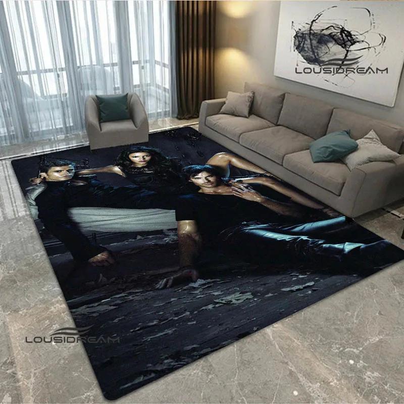 The Vampire Diaries Damon salvatore print carpet Yoga mat area rug room decor door mat Non -slip carpet kawaii rug Birthday Gift