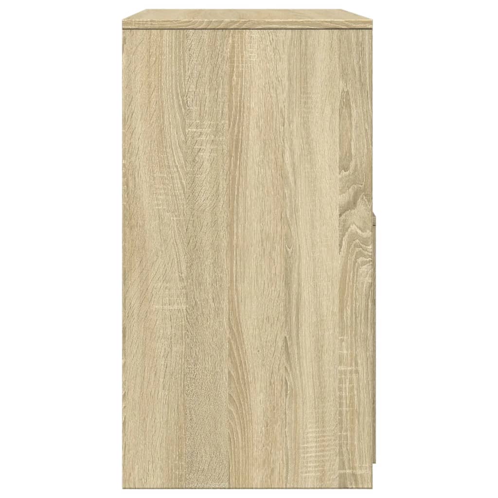 Makeup Table with Stool Sonoma Oak 60 x 40 x 113.5 cm