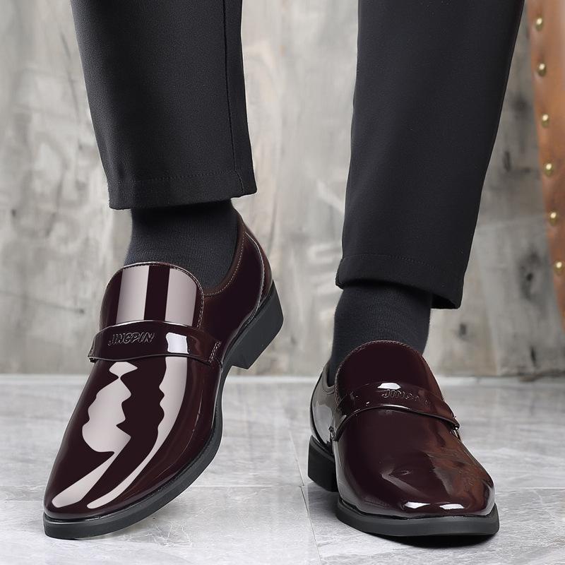 Fashion Men Shoe Men Leather Casual Business Shoe Trendy Loafers Men Dress Shoe Pointed End Sapato Social Masculino Chaussure Hommes