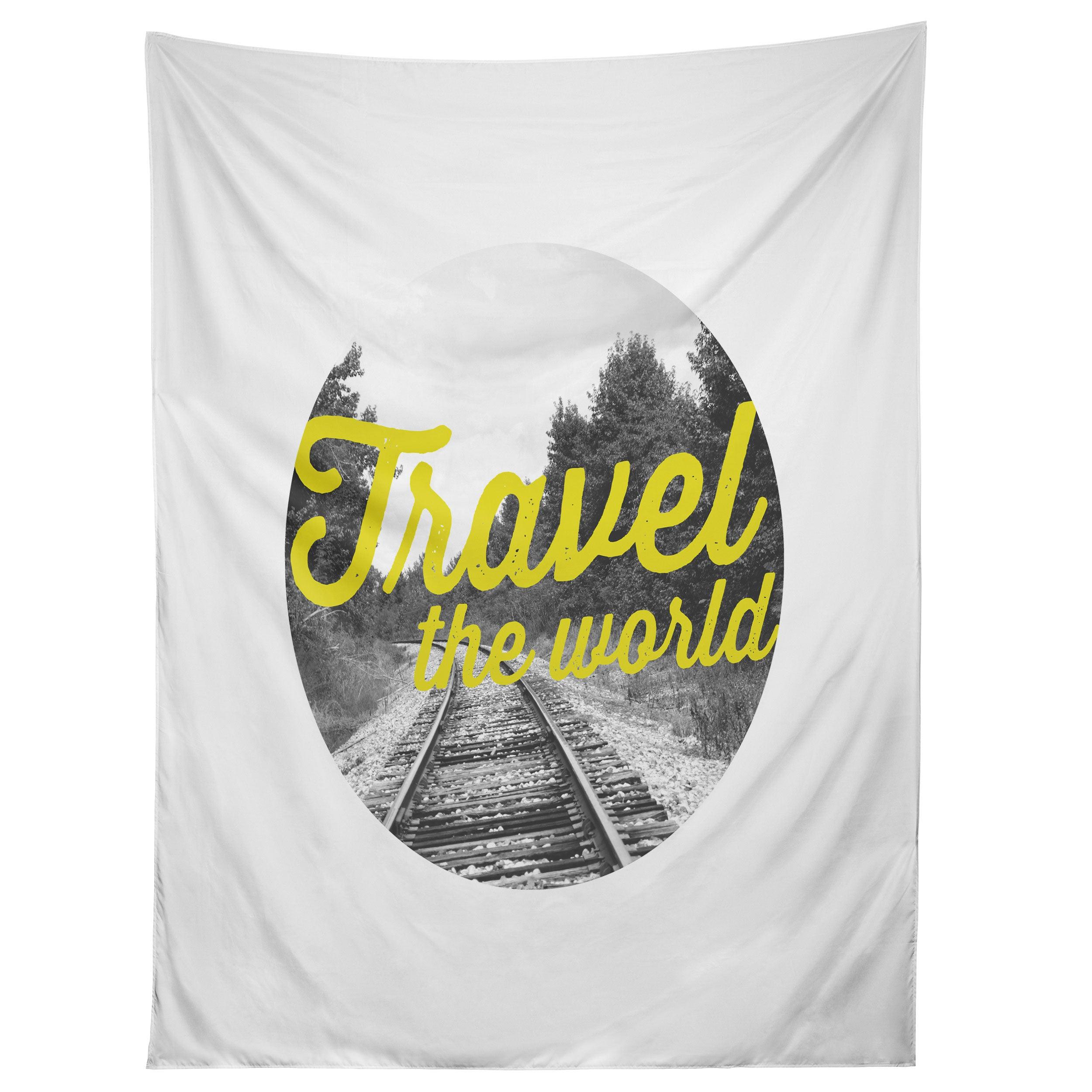 TRAVEL THE WORLD tapestry 75x100