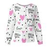 Women's Casual Fashion Long Sleeve Standing Collar Single Breasted Valentine's Day Print Workwear Jacket Tops